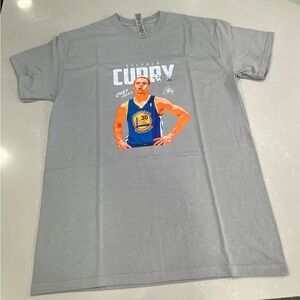 Gildan Gray Basketball Graphic Tee (curry)